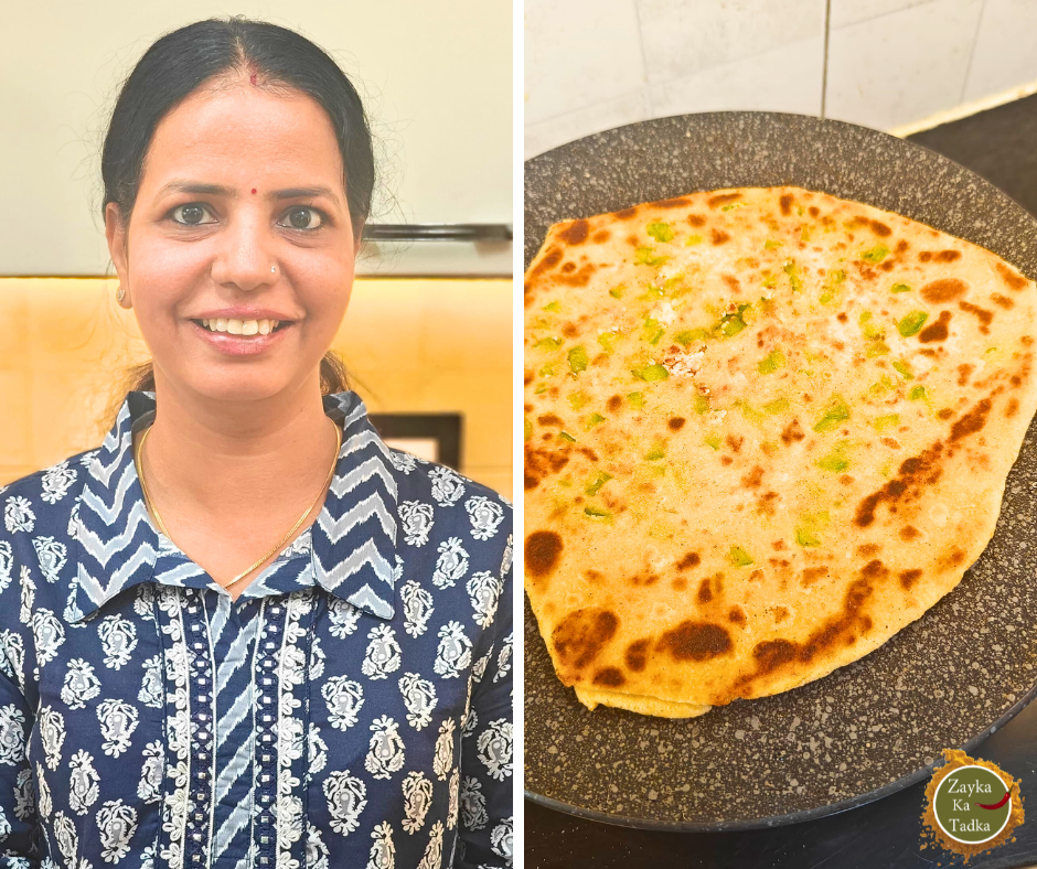 Veg Paneer Achari Paratha Recipe
