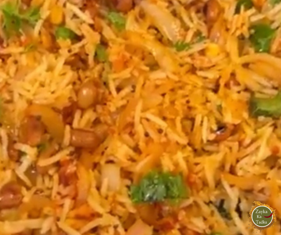 Garlic Peanut Rice Recipe