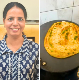 Masala Garlic Lachha Paratha Recipe