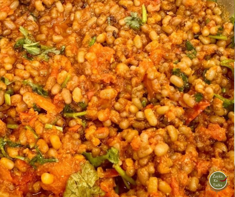 Moth Ki Sabji Without Onion Garlic Recipe