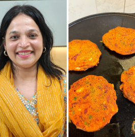 Mix Veg Oats Besan Pancakes Recipe