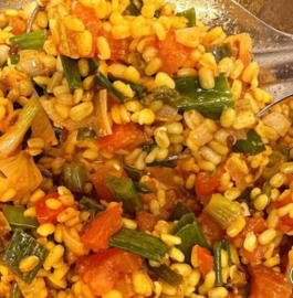Spring Onion Moong Dal Ki Sabji Recipe