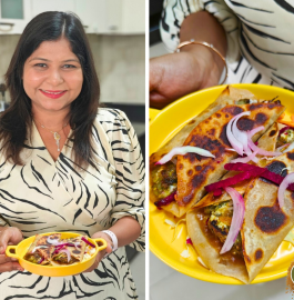 Sprouts Paneer Tikki Wrap Recipe