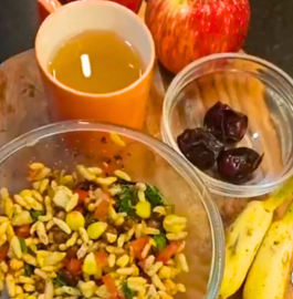 Chatpati Mix Chaat With Lemon Honey Tea Recipe