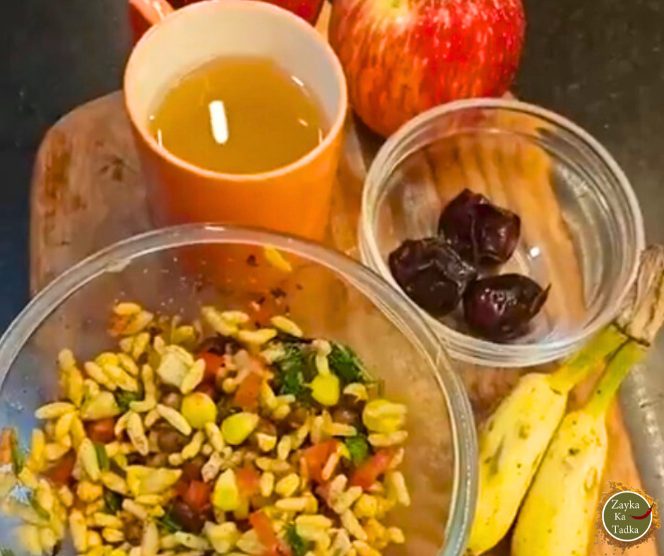 Chatpati Mix Chaat With Lemon Honey Tea Recipe