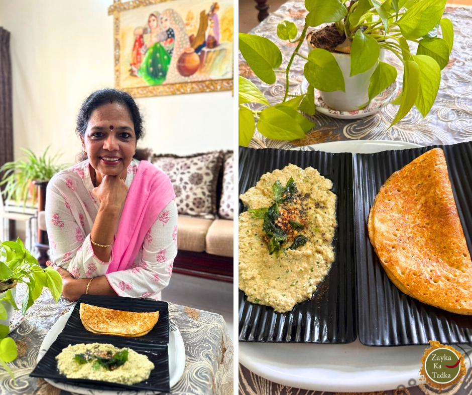 Adai Dosa With Coconut Chutney Recipe