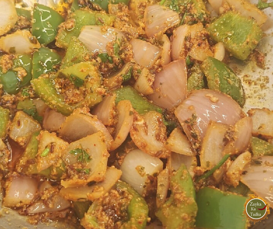 Shimla Mirch Pyaz Sabji | Onion Capsicum Sabzi Recipe