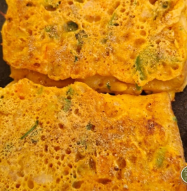 Mix Veg Besan Bread Toast Recipe