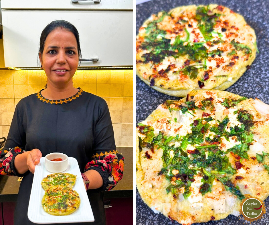 Moong Dal Paneer Pancake Recipe
