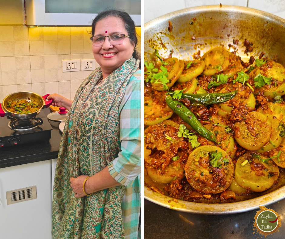 Hare Tamatar Ki Khatti Meethi Sabji | Green Tomato Curry Recipe