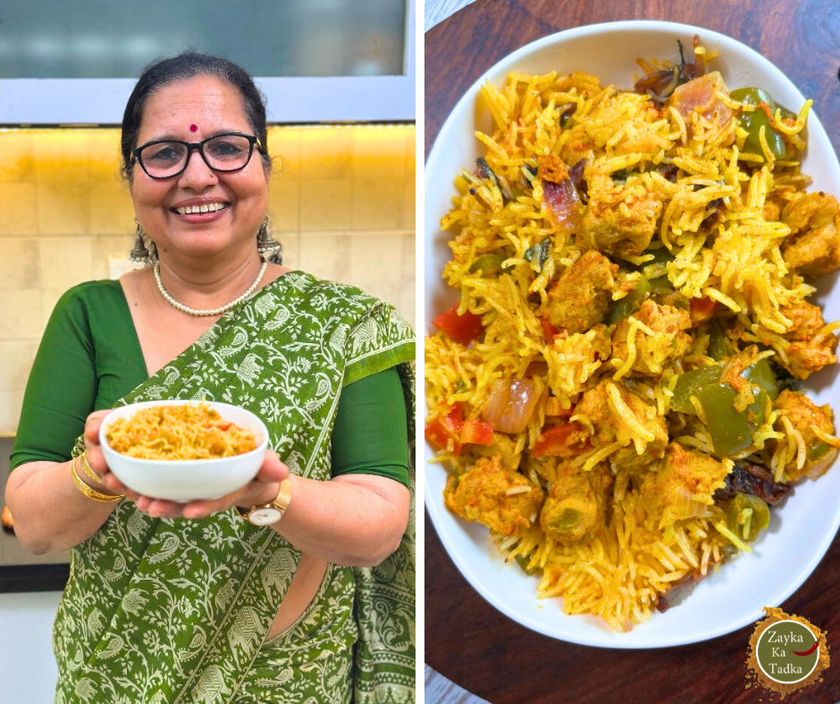 Soya Chunks Biryani In Pressure Cooker Recipe