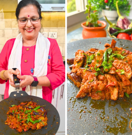 Dhaba Style Tawa Baingan Masala | Tawa Masala Baingan Recipe