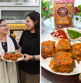 Stuffed Cheesy Onion Bread Pakoda Recipe