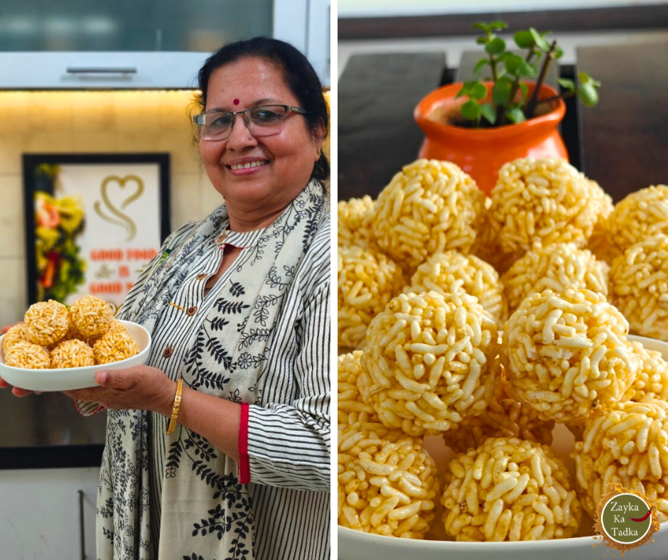 Murmure Ladoo | Murmura Laddu Recipe
