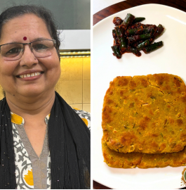 Jowar Veg Paratha With Instant Mirchi Pickle Recipe