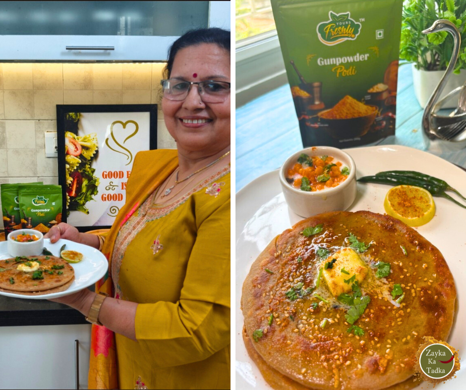 4 In 1 Podi Paratha - Protein Rich Recipe