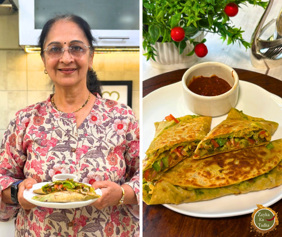 Vegetable Frankie | Mix Veg Frankie Recipe