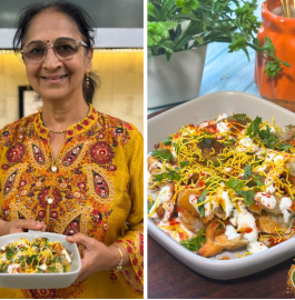 Mini Samosa Chaat Recipe