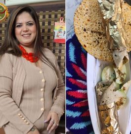 Bhuna Papad Roll Recipe