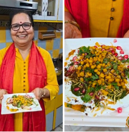 Corn Tikki Chaat Recipe
