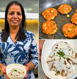 Corn Aloo Tikki With Masala Dahi Recipe