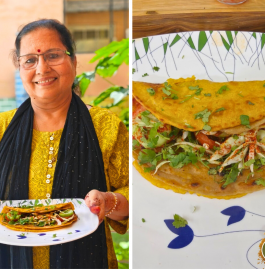Chilla Roti Wrap | Leftover Roti Veg Wrap Recipe