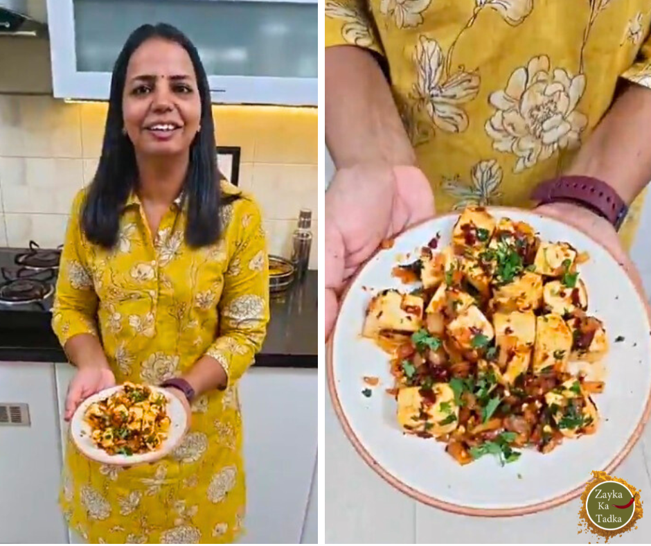 Chilli Garlic Paneer - Quick Paneer Starter Recipe