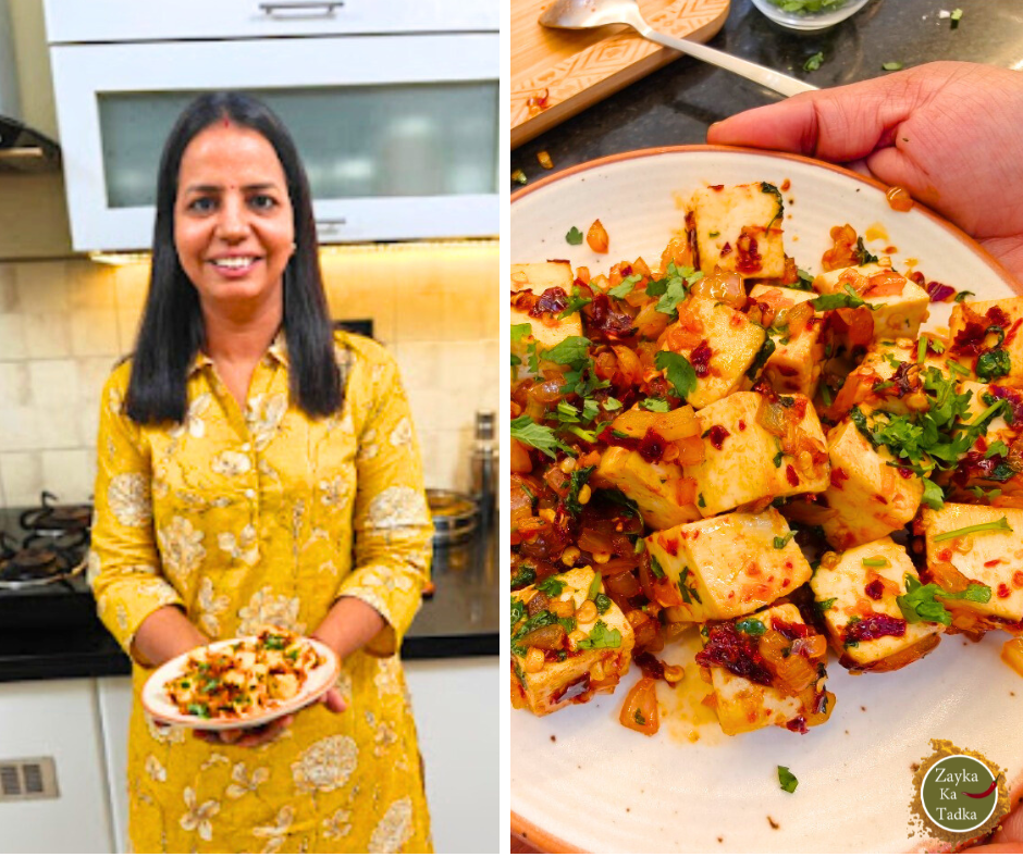 Chilli Garlic Paneer - Quick Paneer Starter Recipe