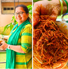 Mango Lachha Pickle | Aam Ka Lachha Achar Recipe