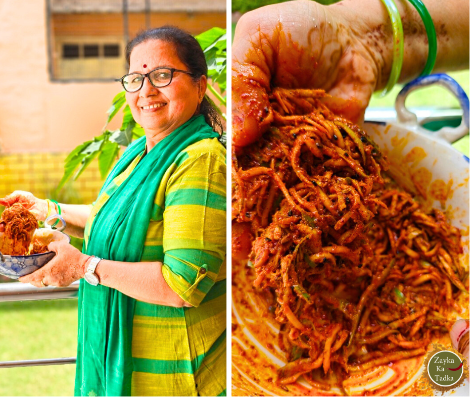 Mango Lachha Pickle | Aam Ka Lachha Achar Recipe