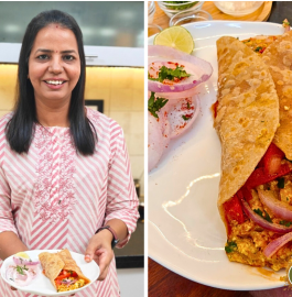 Amritsari Paneer Bhurji Wrap recipe