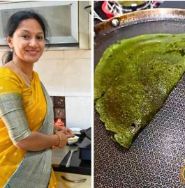 Palak Pesarattu | Green Dosa Recipe
