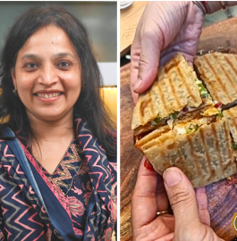 Triple-Layered Roti Sandwich Recipe