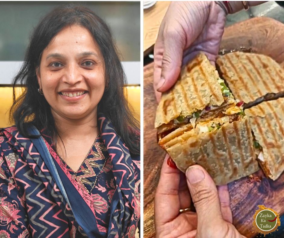 Triple-Layered Roti Sandwich Recipe