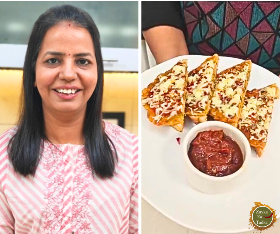 Cheesy Besan Bread Toast Recipe