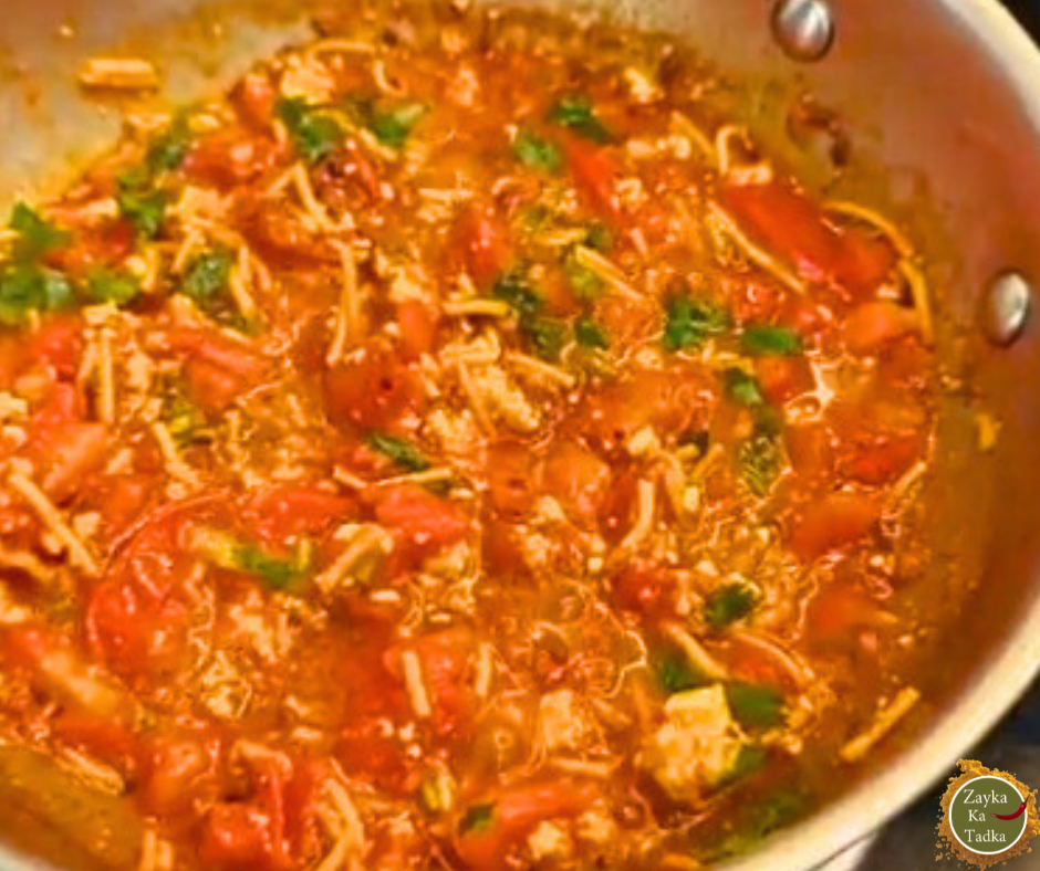 Sev Paneer Ki Sabji Recipe
