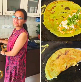 Paneer Stuffed Moong Dal Chilla | Stuffed Moong Dal Cheela Recipe