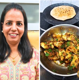Chatpati Aloo Ki Sabji With Masala Paratha Recipe
