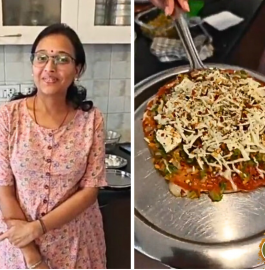 Uttapam Paneer Pizza Recipe