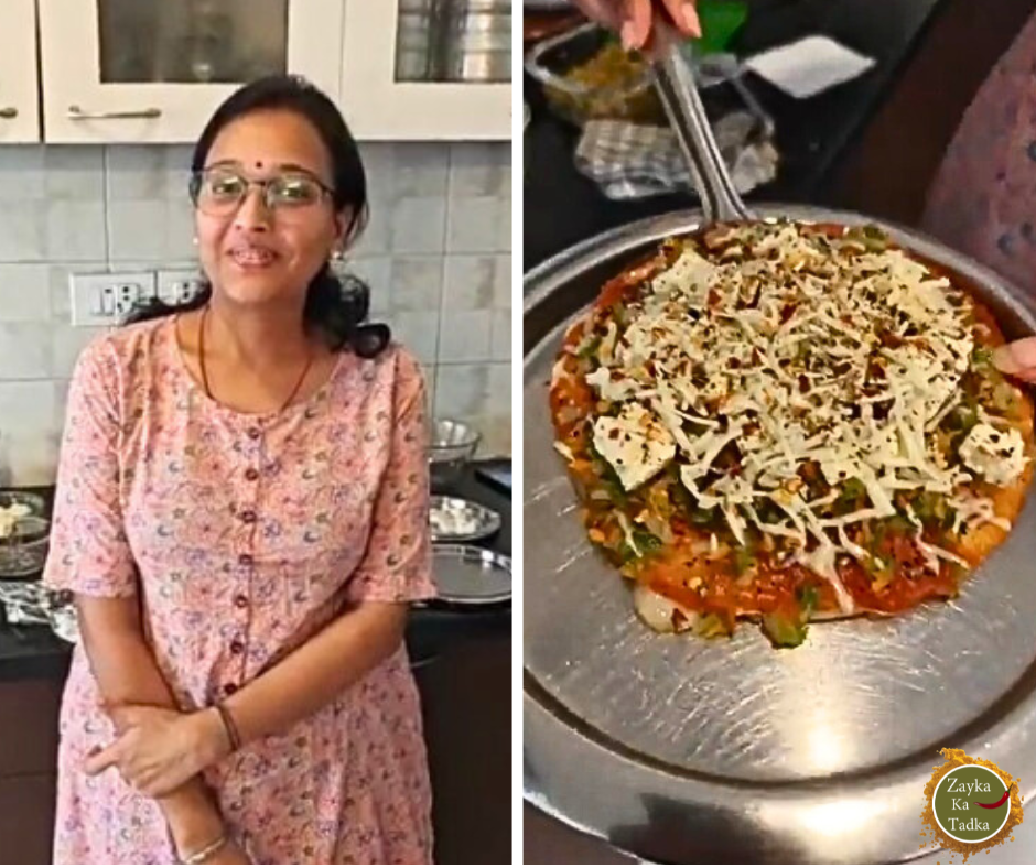 Uttapam Paneer Pizza Recipe