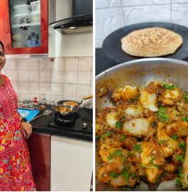 Chatpati Aloo Ki Sabji With Masala Paratha Recipe