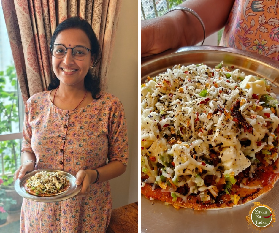 Uttapam Paneer Pizza Recipe