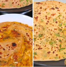 2 Types Of Parathas Recipe