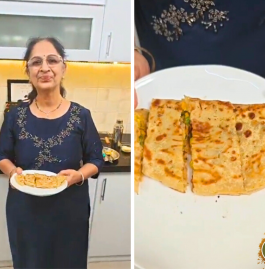 Cheesy Stuffed Garlic Roti Recipe