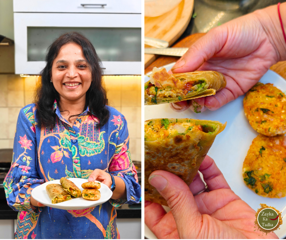 Moongdal Tikki Wrap Recipe