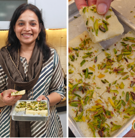 Instant Coconut Barfi Recipe