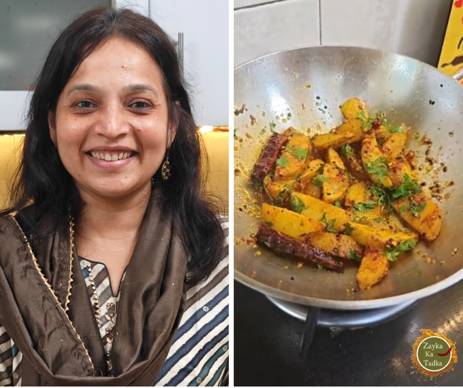 Lahsuni Aloo Ki Bhujiya Recipe