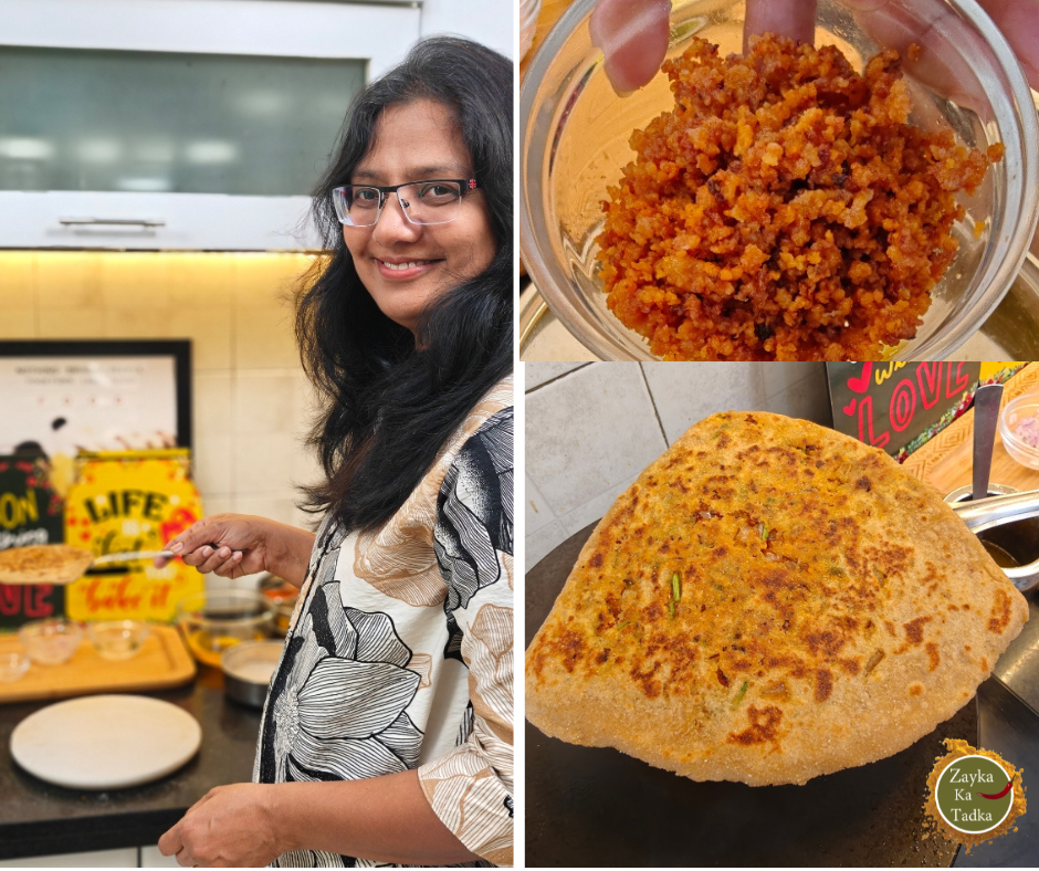 Khoya Ka Chatpata Paratha | Khurchan Ka Paratha Recipe