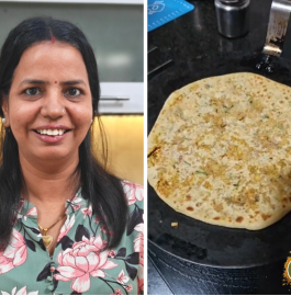 Papad Achari Paratha | Papad Ka Paratha Recipe