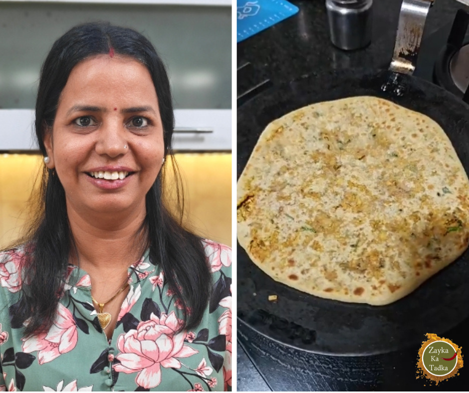 Papad Achari Paratha | Papad Ka Paratha Recipe